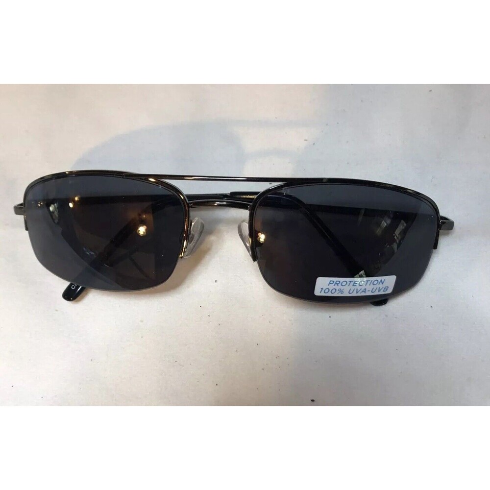 FOSTER GRANT 💯 UVA-UVB MENS POLARIZED SUNGLASSES GUNMETAL BLACK FRAME NEW!